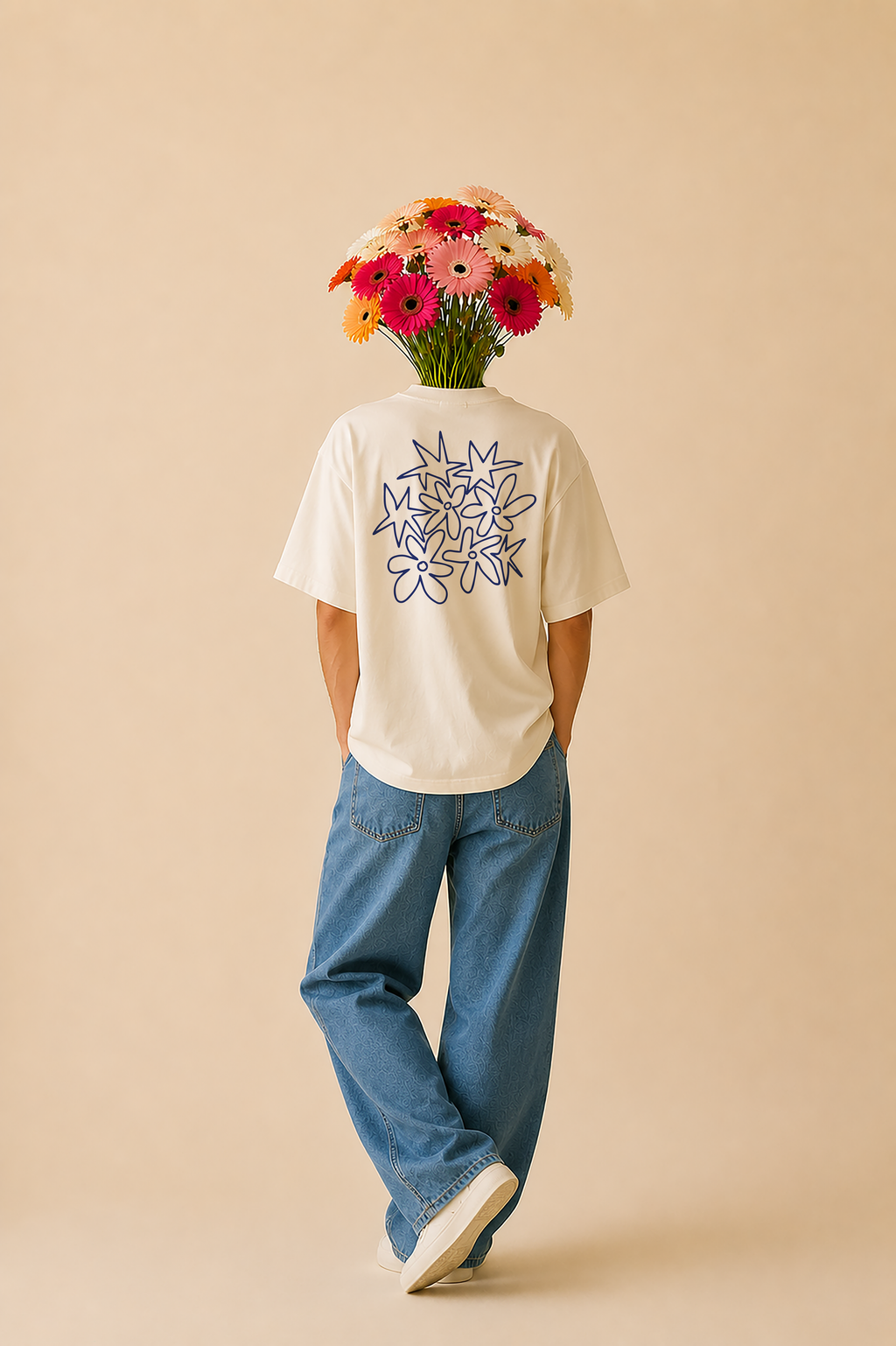 Estrellas y flores