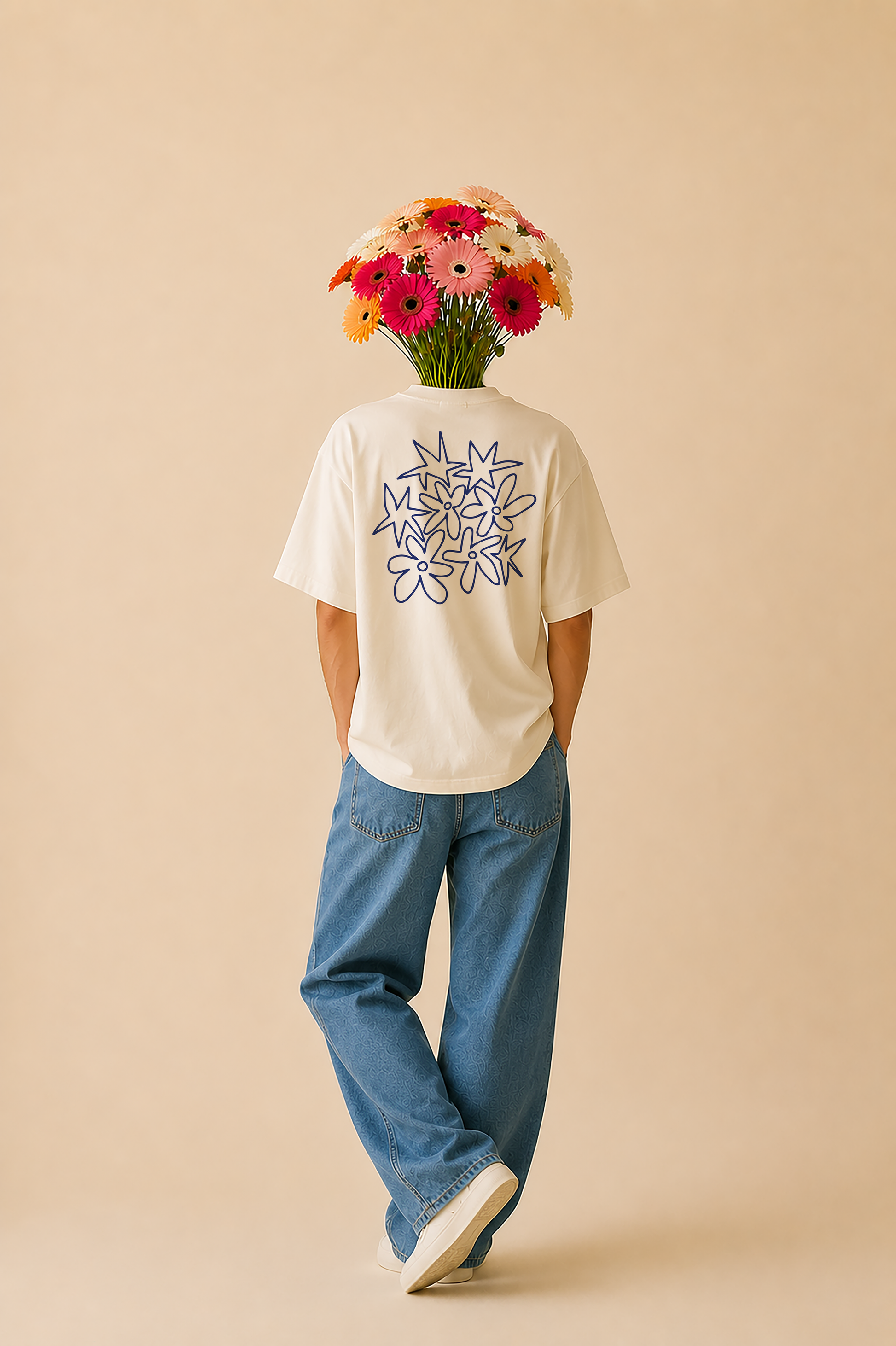 Estrellas y flores
